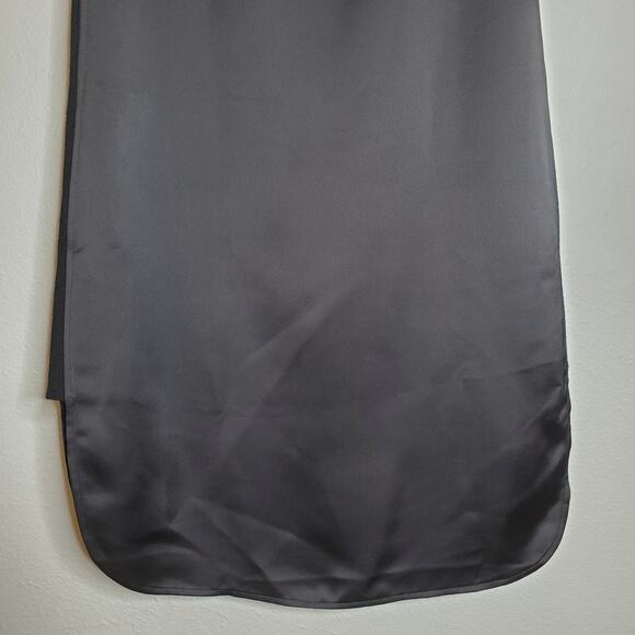 T Alexander Wang Satin Cocktail Dress Black Size 2 Minimalist Modern Artsy Chic - Picture 11 of 13